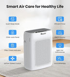 VEWIOR Air Purifiers for Home Large Room Up to 3000Sq.ft, H13 HEPA Air Cleaner with Washable Pre-Filter, PM2.5 Display, Sleep Mode, Timer, Aromatherapy, Auto Mode for Smoke, Pet Hair, Dust Pollen