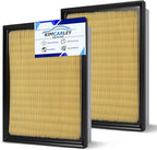 2PCS Engine Air Filter Accessories Compatible with 2022-2026 Toyota Tundra 3.4L / 2023-2026 Sequoia 3.4L Air Filter Automotive Replacement for 17801F4010