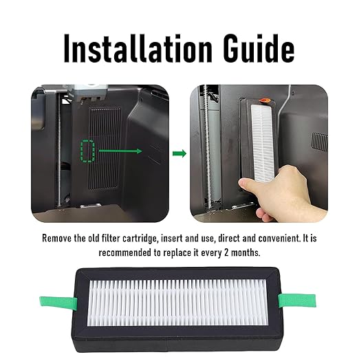 Fafeicy 3D Printer Air Filter Cartridges High Efficiency Activated Carbon Filter Replacement Advanced Particle Absorption Easy Installation
