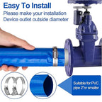 OCGIG 2" x 50 FT Pool Backwash Hose, Heavy-Duty Lay Flat Discharge PVC Hose, Weatherproof Burst Resistant for Swimming Pool Filter Pump, Water Transfer, Pool Drain, with 2 Clamps