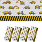4 Pcs Fluorescent Light Covers for Ceiling Lights Construction Vehicle Excavators Bulldozers Forklifts Yellow Black Decorative Magnets Light Filters for Office Home Classroom Must Haves 4’ x 2’