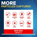 Filtrete 14x30x1 AC Furnace Air Filter, MERV 11, MPR 1000, Micro Allergen Defense, 3-Month Pleated 1-Inch Electrostatic Air Cleaning Filter, 6 Pack (Actual Size 13.81x29.81x0.81 in)