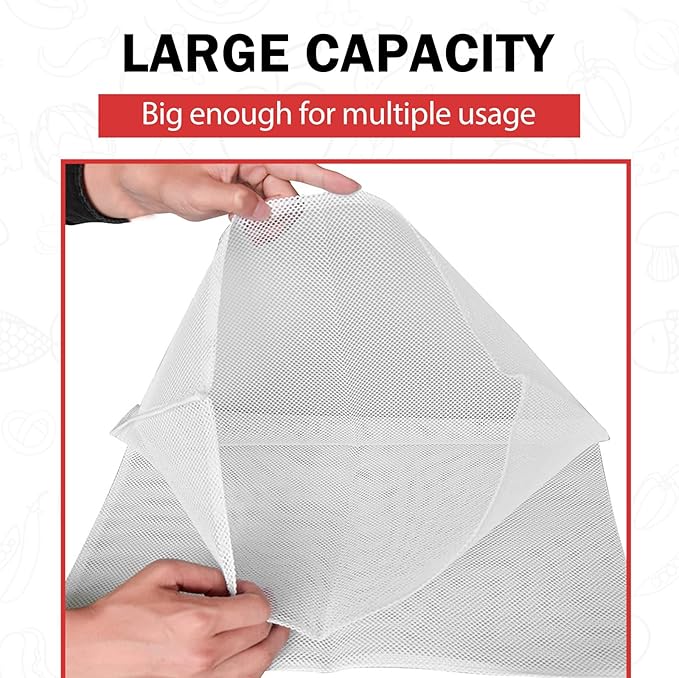 CAELUM 4.75 Gallon Capacity Fruit and Wine Press Filter Bag, 2Pack Juice Maker Filter Bag for Outdoor, Kitchen