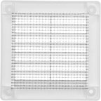 Vent Systems 3" x 3" Inch (Opening Dimensions) - Pack of 10 - Plastic White Soffit Vent Cover - Flat Square Air Vent Grille - Air Vent Deflector - HVAC 4" x 4" Inch (Overall Dimensions)