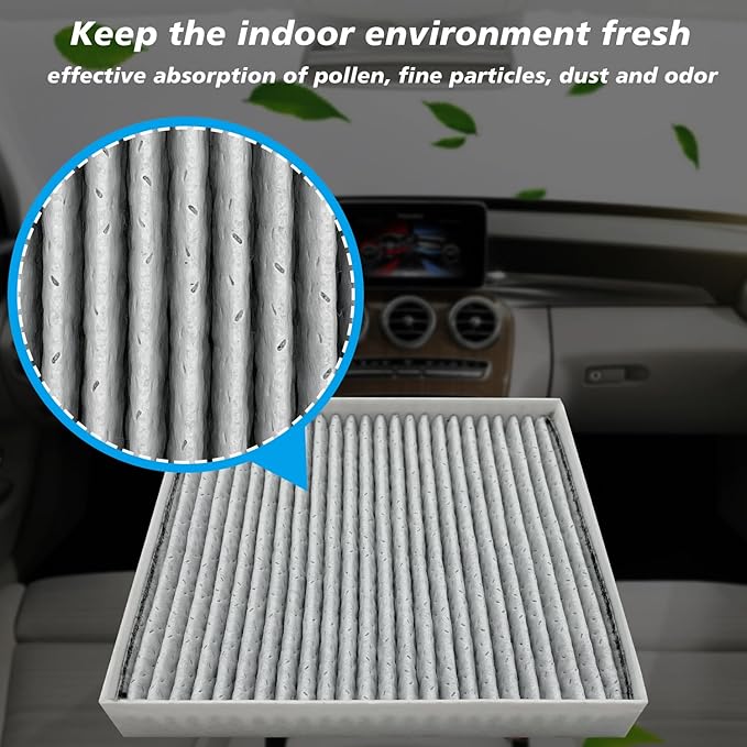 Cabin Air Filter JMS80 Fits for Hyundai 2020 2021 2022 2023 2024 2025 Palisade, Replacement for 97133S8000
