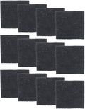 Glad Charcoal Filters for Compost Bins, Odor Absorbing Carbon Replacement Pads for Kitchen Waste, 2 Year Supply, 2.56-inch Squares, 12 Count