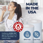 American Made, Sediment Water Filter, 10" x 4.5", Replacement for Pentair Pentek DGD-5005, GE® GXWH40L, GXWH35F, Culligan® RFC-BBSA, 3M® Aqua-Pure® AP810, 5 Micron, Pack of 4