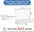 5 Pack 16x20x1 MERV 11 Air Filter Refills, Replaceable Filter Media only for 16x20x1 Reusable Frame (Frame Not Included)