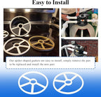 3 Pcs Diverter Spider Gasket Compatible with Waterway 711-1910B/806105211439, Fit for Carefree, Clearwater, TWM Sand Filters Models WVS002 & WVS003 1.5-inch Top Mount Pool Sand Filters Multiport Valve