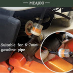 15PCS 1/4" 6mm-7mm Gas Inline Fuel Filter, with magnet, Fit for ATV Scooter Moped Go Kart Dirt Bikes Snowblower Motorcycle Lawnmower Taotao Small Tractors Snowmobiles Garden Tillers Generators