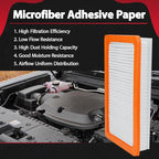 Engine Air Filter Fit for 2018-2025 Chevy Equinox/ 2018-2024 GMC Terrain CA12260 A3226C A3240C 23279657