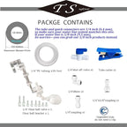 NSF 1/4" inch Water Line Power-Free Auto-Top-Off System with Float Valve, Vacuum Flow Regulator Automatic Water Level Controller for Marine Aquariums.