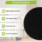 Charcoal Filters for Kitchen Compost Bin,4 Pack Compost Filters for Countertop Bin,Activated Carbon Replacement Filters for Kitchen Compost Bins,Round 6.7 Inch
