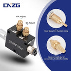 1/4" Coolant Mister with Magnet Base,CNC Cooling Spray for Milling Machine and Metal Lathe Mill,Air Sprayer Mist Lubrication System on Engraving Tools and Accessories(Metal Tube)