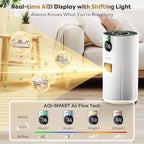 Air Purifier Replacement Filter for VisionAir HAP606 Air Purifier, 3-Stage Design with Activated Carbon, 1 Pack, White