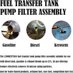1200KTF7018 Fuel Filter 10 Micron 3/4" 18GPM 50PSI 10Micron Fuel Filtration F1810PM0 1200KTG9075 Fill-Rit Grainger FR112 FR1210G FR610G Fuel Transfer Tank Pump Diesel Gasoline Fuel Filters Assembly