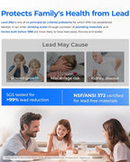 Waterdrop G3P800 Reverse Osmosis System, 800 GPD Fast Flow, NSF/ANSI 42 & 53 & 58 & 372 Certified, 3:1 Pure to Drain, Tankless Under Sink RO Water Filter System, LED Purifier, Smart Faucet