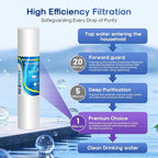 ICEPURE 1 Micron 20" x 4.5" Whole House Sediment Home Water Filter Replacement Cartridge, Compatible with SP-DD-5005-20BB, FPMB5-20, AP810-2, 155358-43, SDC-45-2005, 2PP20BB1M, P5-20, FP25B, 3 Pack