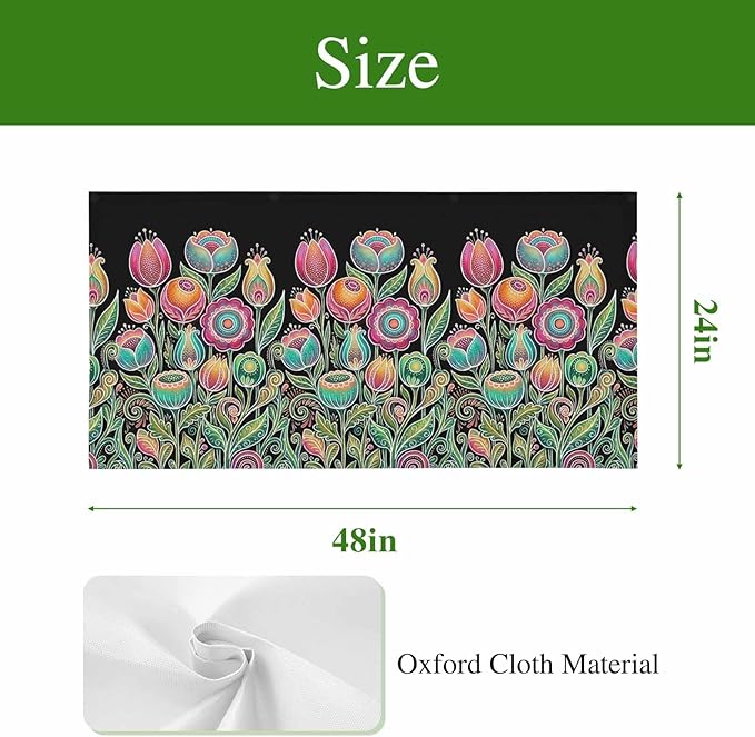 Fluorescent Light Covers for Ceiling Lights Colorful Flowers Magnetic Light Filters 3 Pack 4x2 ft Abstract Lines Floral Ceiling Lights Cover for Classroom Office School Home Drop Lamp Decor