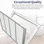 20"W x 14"H [Duct Opening Size] Steel Return Air Filter Grille - Removable Face/Door for 1 inch Filters -HVAC Vent Cover Grill - White [Outer Dimensions: 22 5/8"W X 16 5/8"H]