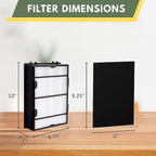 Nispira True HEPA (2) + Carbon Pre Filter Replacement (4) Compatible with Holmes Air Purifier HAPF600 HAPF600D HAPF600D-U2 Filter B