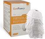 LotFancy NIOSH N95 Mask, 15PCS Particulate Respirator with Breathing Valve, Disposable Air Filter Masks Against Dust, Pollution, Particle, Face Mask for Woodworking, Construction