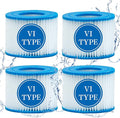 Type vi spa Filter and hot tub Filter Replacement Cartridge for Coleman hot tub Filters, for Inflatable hot tub Filter (4 Pack)