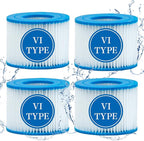 Type vi spa Filter and hot tub Filter Replacement Cartridge for Coleman hot tub Filters, for Inflatable hot tub Filter (4 Pack)