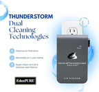 EdenPURE Thunderstorm III Air Purifier – Small Plug-In Ozone Generator & Ionizer – Eliminates Odors, Pet Smells, Smoke, Mold – Filter-Free Portable Cleaner for Home, Travel, Car, Office Use