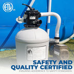 XtremepowerUS 16" Sand Filter Swimming Pool 3/4 HP Pool Pump Timer 15,000GAL Above Ground Pool Set