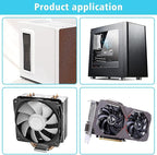 [4 Pack] 280x140mm PC Case Dust Mesh Filter, Magnetic Frame Computer Fan Dust Mesh PC Cooler Filter Dustproof PVC Cover Grills - Black