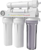 Aquatic Life 5-Stage Hydroponic Reverse Osmosis Water Filter System RO Filtration Unit, High Efficiency, 200 GPD