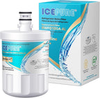 ICEPURE Alkaline 5231JA2002A Refrigerator Water Filter Replacement for LG LT500P, ADQ72910901, GEN11042FR-08, Kenmore 9890, ADQ72910907, LFX25973S, LFX25974ST, 46-9890, LSC27925ST, Enhances PH, 1Pack
