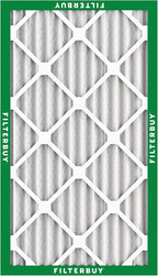Filterbuy 16x25x2 Air Filter MERV 8 Essential Dust & Allergy Defense (3-Pack), Electrostatic Pleated HVAC AC Furnace Filters Replacement, Made in USA (Actual Size: 15.50 x 24.50 x 1.75)