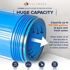 Aquaboon 3-Stage Whole House Water Filter System with 5 Micron 10x4.5 Reducing Sediment, Anti-Scale Water Purification and Carbon Chlorine Reduction Filter (CTO), Pressure Gauges, Wrench, Bracket