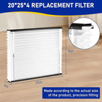 2Pack 210 Replacement Filter Compatible with Aprilaire Size: 20x25x4 MERV 13 Whole House Air Purifiers model:1210, 1620, 2210, 2216, 3210, 4200.Not fit for 1213 UPGRADE KIT(MODEL 2120 OR 2200)