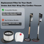 VIEWALL Filter Replacement for Shark Stratos IZ540H, IZ562H, IZ840H, IZ862H, UZ565H, UZ865H, IZ560H, UZ815H Cordless Vacuum, Part XFFKIZ700 & XPSMFIZ700, 2 HEPA 4 Foam Felt Filter