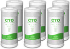 SimPure Whole House Water Filter Cartridges 5 Micron 10" x 4.5" CTO Activated Carbon Block, For DB10P, DB10C-2, GE GXWH40L, GXWH35F, BB10, FXHTC, FC15B, 6 Pack