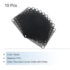 MECCANIXITY 10PCS PC Dust Filter, 60mmx60mm PVC Computer Case Cooler Dustproof Mesh Cover Fan Grills for Computer Chassis Speaker, Black