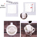 Pack of 50 Portable Hanging Ear Drip Coffee Bag, Single Serve Disposable Coffee Filter Paper Bag for Travel, Compatible with Outside Diameter Less Than 9 cm Various Coffee Cups and Utensils