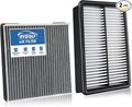 Engine+Cabin Air Filters Kit Fit for 2020-2025 2026 Kia Telluride 3.8L, 2019-2020 Hyundai Santa Fe 2.0L 2.4L Engine Air Filter Set Automotive Accessories Replacement 971333M000 CA11943