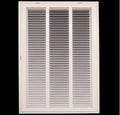 HVAC Premium 14" X 24 Steel Return Air Filter Grille for 1" Filter - Fixed Hinged - HVAC Duct Cover - Flat Stamped Face - White [Outer Dimensions: 16 5/8" X 26 5/8"]