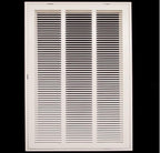HVAC Premium 14" X 24 Steel Return Air Filter Grille for 1" Filter - Fixed Hinged - HVAC Duct Cover - Flat Stamped Face - White [Outer Dimensions: 16 5/8" X 26 5/8"]