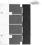 Dianrui 2 PCS RV for Dometic A/C Vent Cover Replacement, Duo-Therm Air Conditioner Grille Replacement for Dometic 3104928.019 with Air Filter pad RV Parts & Accessories