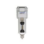 PneumaticPlus SAFM300-N03B-MEP Compressed Air Coalescing Filter, 0.1 Micron, 3/8" NPT - Metal Bowl, Manual Drain, Bracket