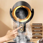 Smoke Fan for Indoor Smoking, High Fan Air Purifier and Odor Eliminator, Range Hood for Cooking, Portable Table Smoke Air Puriferfan Adjustable Angle (Purple,rechargeable)