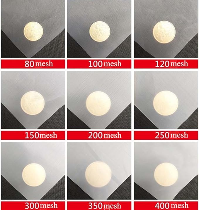 Fine Filter Mesh Nylon Fabric, Recycling Screens for The Industry 48 Micron Nylon Filter Mesh(150 Mesh,1x1 m)