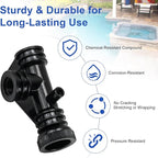 154689 Air Bleeder Tee Assembly Replacement for Pentair Pool Filter Air Relief Valve Fits Triton II Pool and Spa Filter Model TR50,TR60,TR140,TR100 Air Relief Tee Assembly Replace for S7S50,S8S70