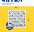 Aerostar 10x10x1 MERV 8, Pleated Air Filter, 10x10x1, Box of 6, Made in the USA