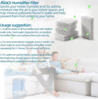 Alocs WF813 Humidifier Filter Replacement for Relion - RCM832 RCM-832N Procare PCWF813 Protec WF813 Equate EQ-2119-UL EQWF813 Cool Mist Humidifiers Wick Filters (Pack of 4)